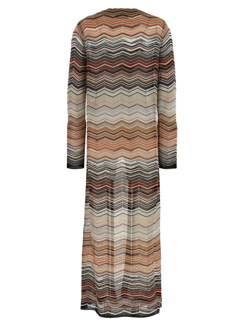 Missoni Chevron Lamé Cardigan