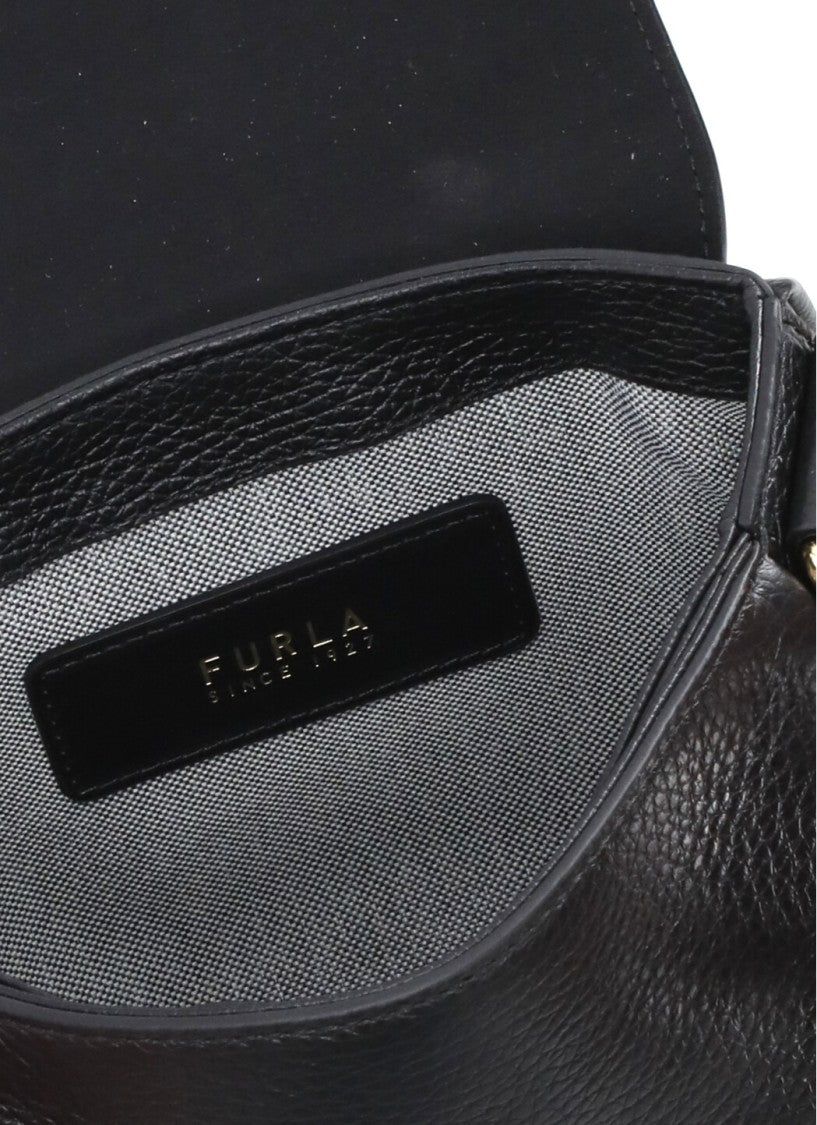 Furla Black Lotus Shoulder Bag