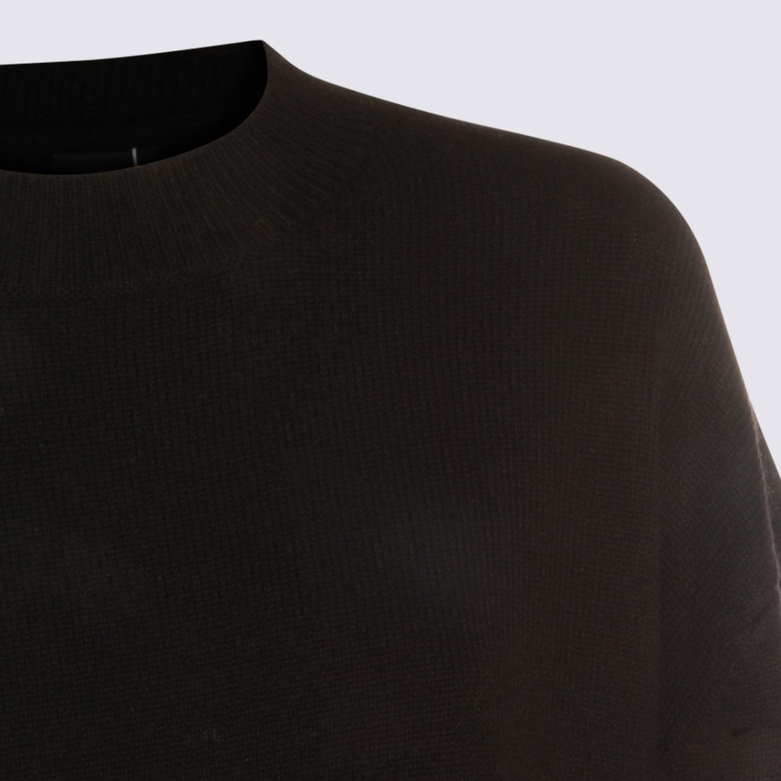 Anine Bing Fine-Knit Crew Neck Sweater With Ribbed Details