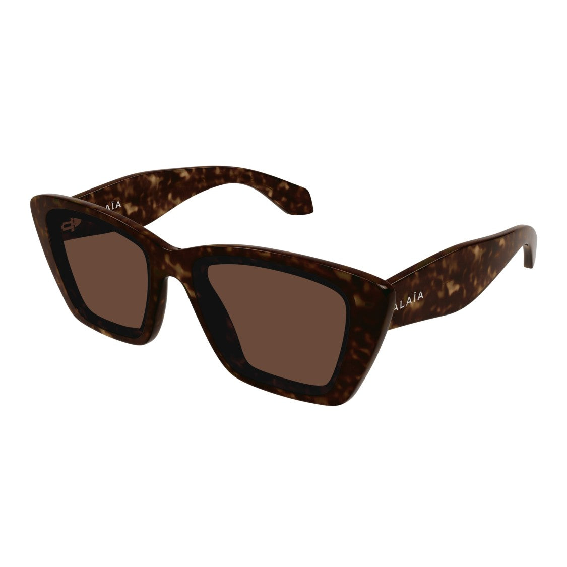 Azzedine Alaïa Oversized Square Sunglasses With Tortoiseshell Frame And Logo Accents