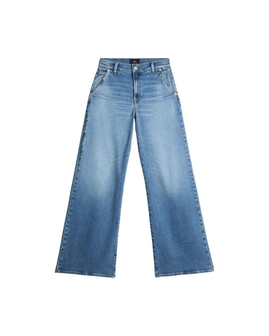 7 For All Mankind Jeans Lotta Trouser Fancy Whit Carpenter Details