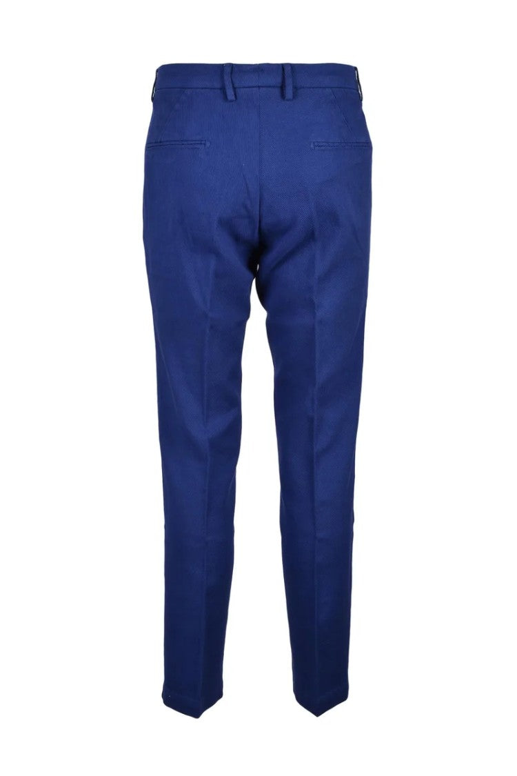 Bro Ship Cotton Stretch Trousers With Functional Design