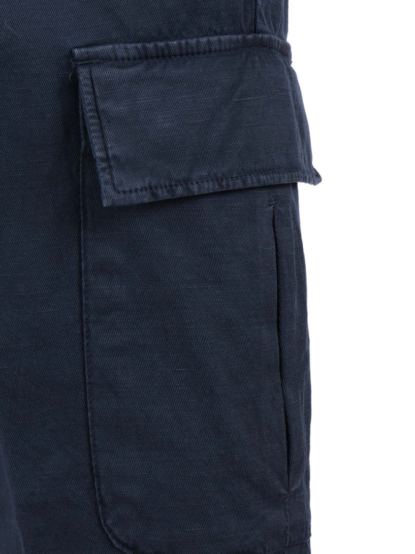 Briglia Blue Cargo Flap Pocket Shorts