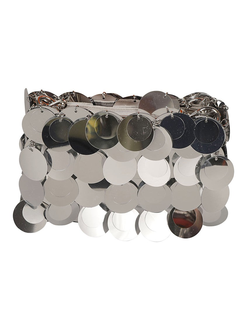 Rabanne Mini Shoulder Bag With Shiny Metal Discs