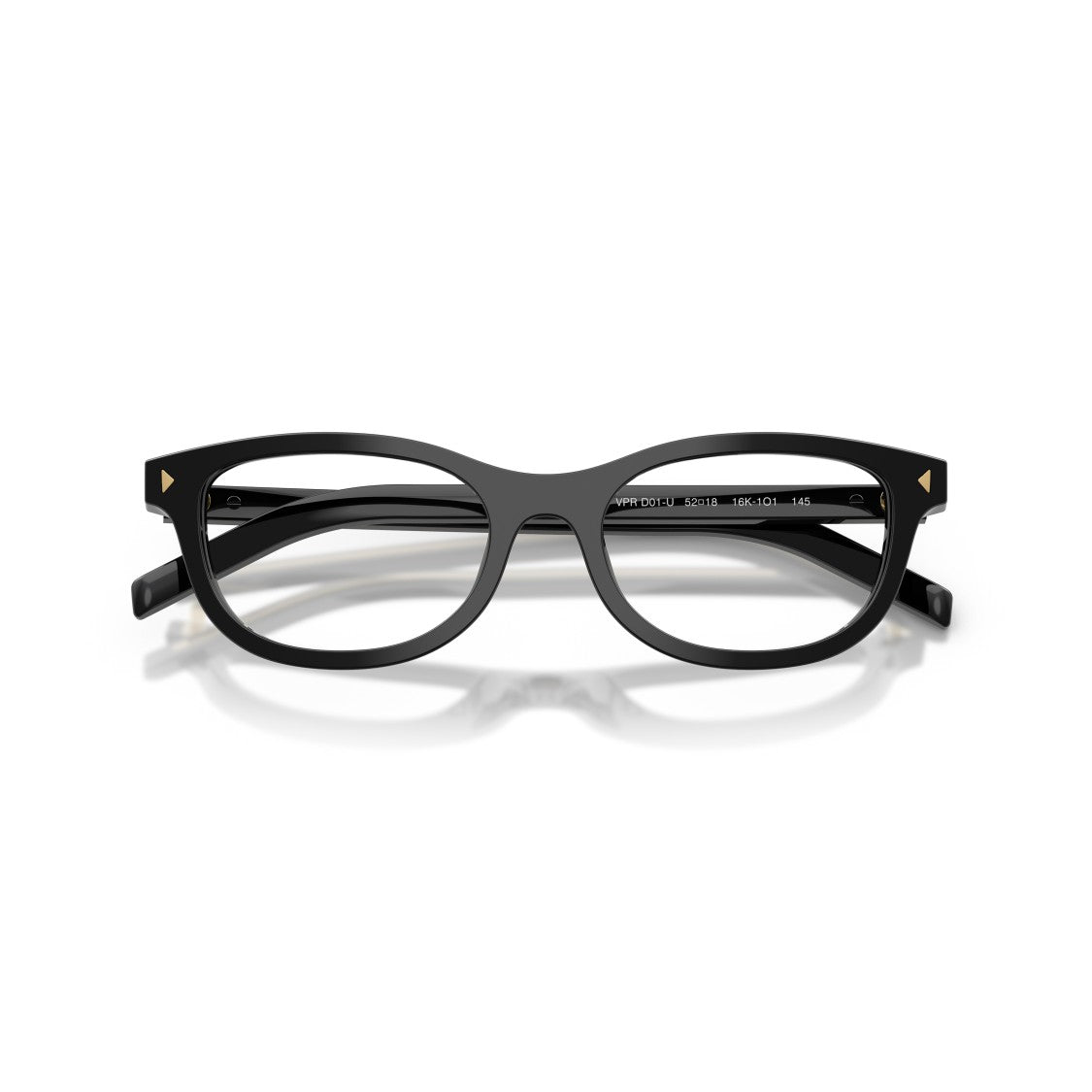 Prada 0Pr D01vu Rectangular Black Acetate Eyeglasses