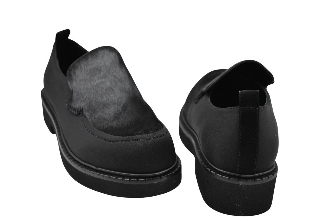 Jeannot Textured-Panel Black Low Top Shoes