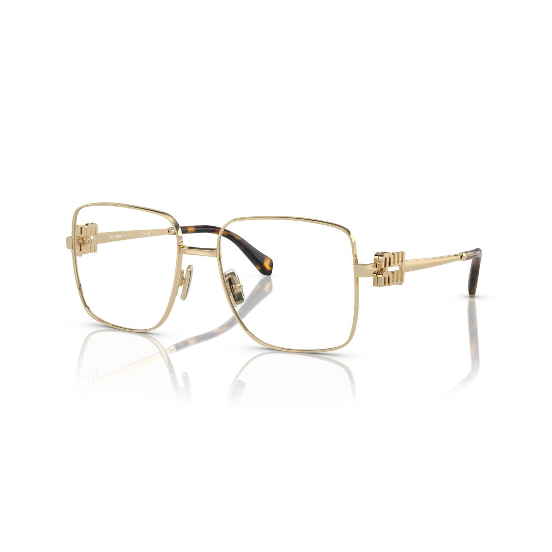 Miu Miu 0Mu 51Xv Square-Shaped Metal Frame Sunglasses