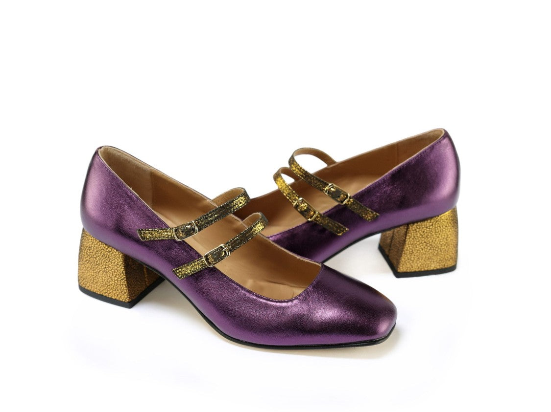 Ton Gout Laminated Leather Pumps With Heel