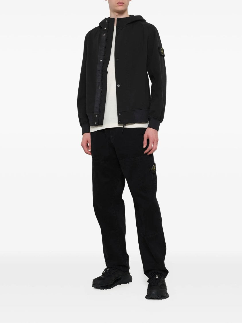 Stone Island Light Soft Shell-R E.Dye Hooded Softshell Jacket