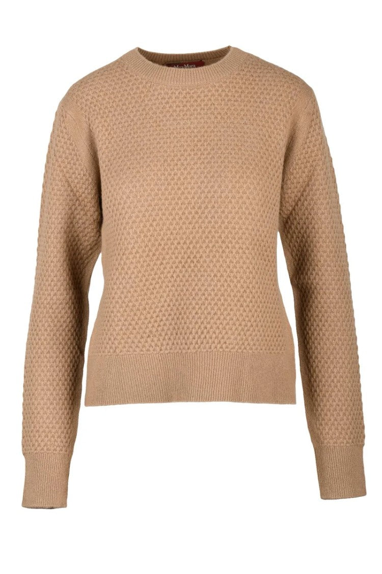 Max Mara Ellade Short Cashmere Sweater - Beige