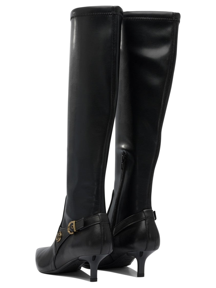 Pinko Leather Ankle Boots