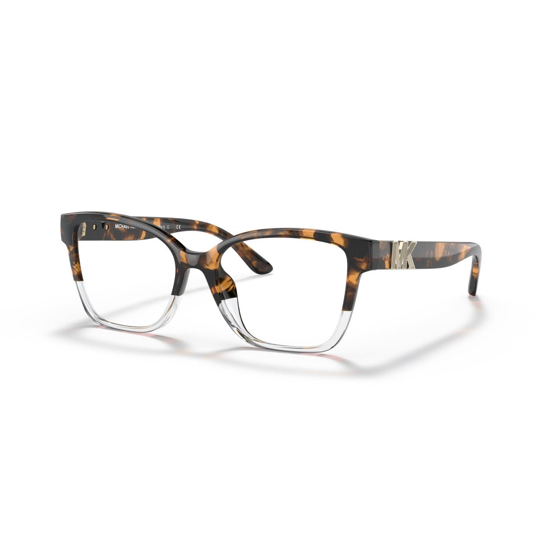 Michael Kors 0Mk4094u Bold Square Tortoiseshell Sunglasses With Metallic Logo