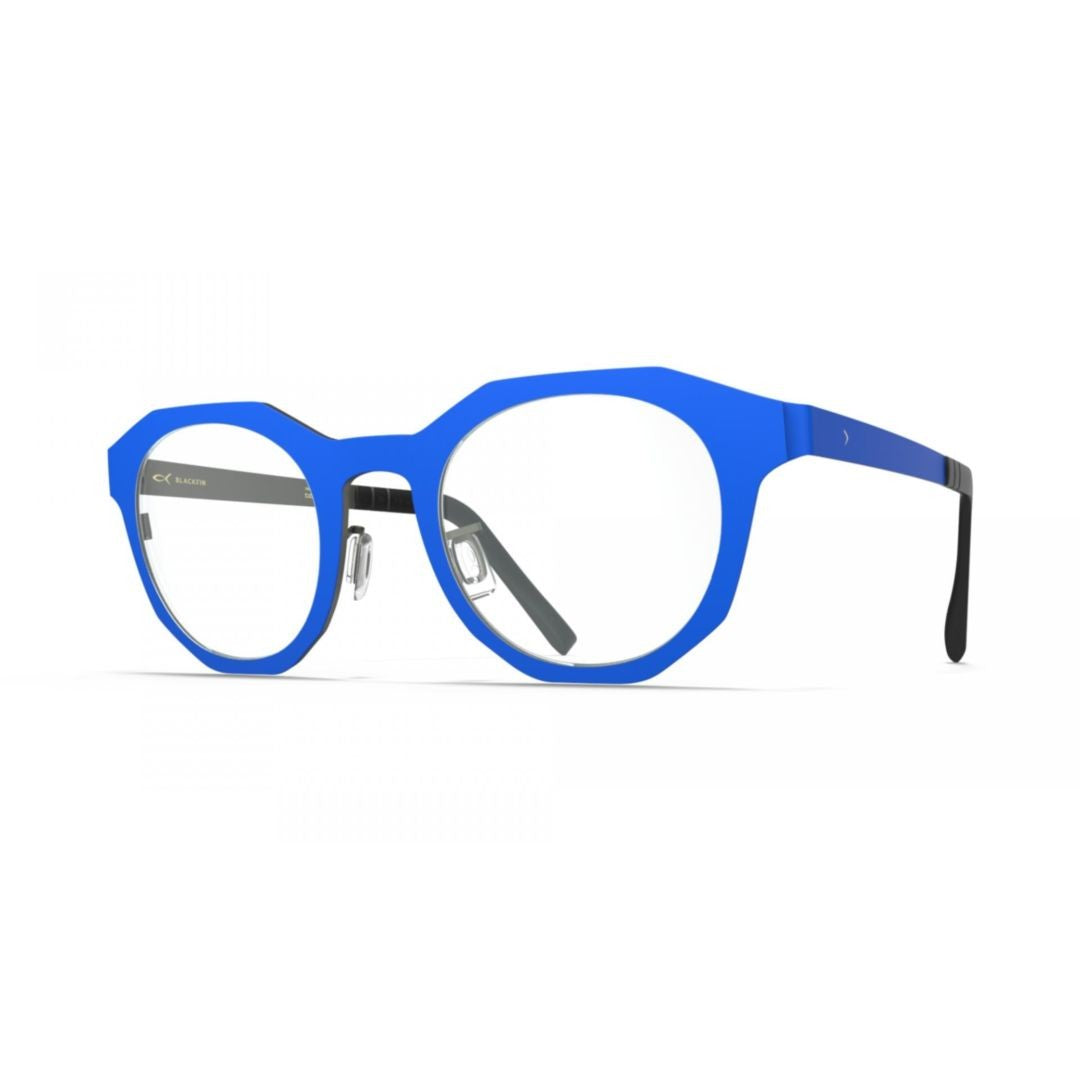 Blackfin Bf1079 Fire Geometric Blue Frame Sunglasses With Adjustable Nose Pads
