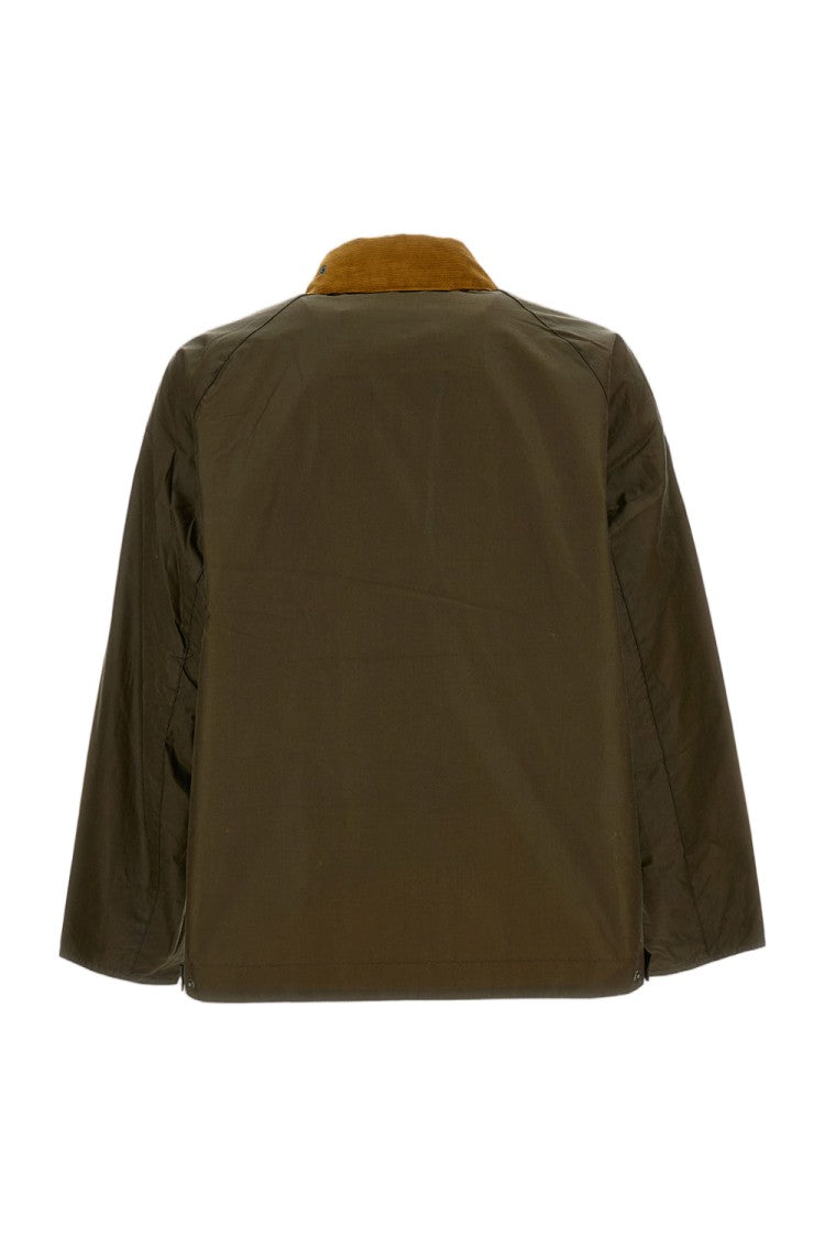 Barbour Waxed Cotton Bedale Jacket With Corduroy Collar