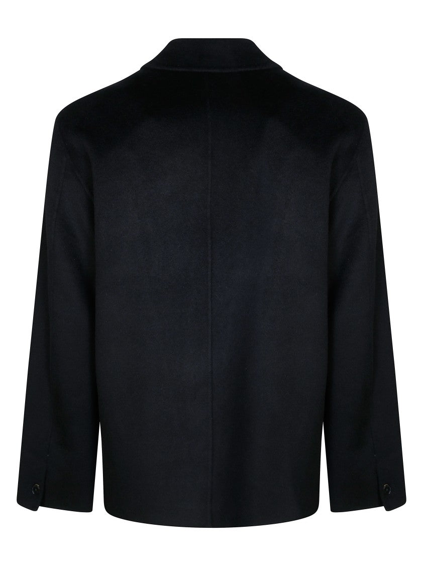 Amaranto Black Boxy Casual Jacket