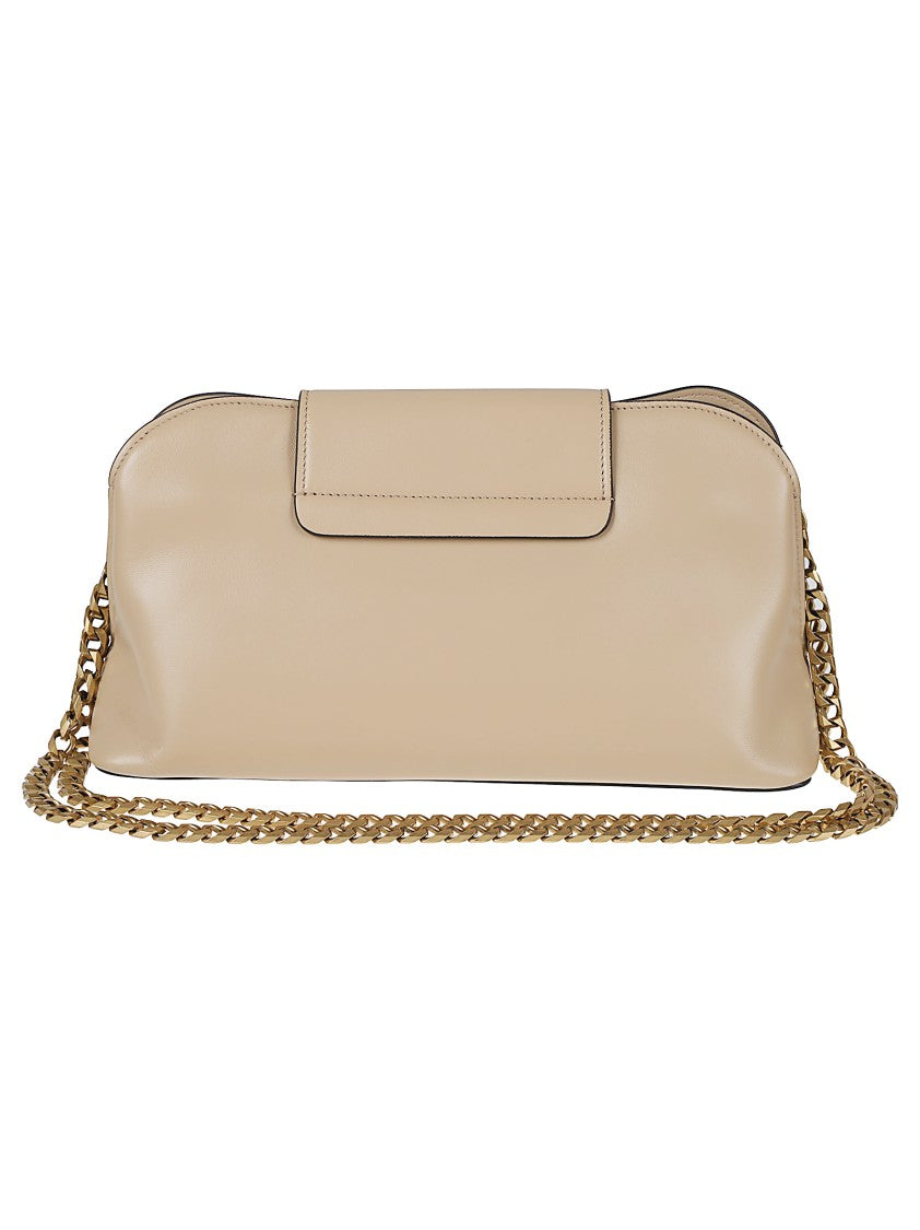 Versace Nappa Leather Chain Convertible Clutch