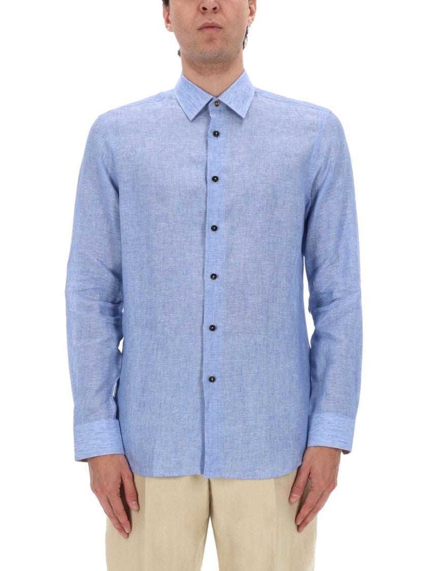 Paul Smith Tailored Fit Linen Classic Shirt