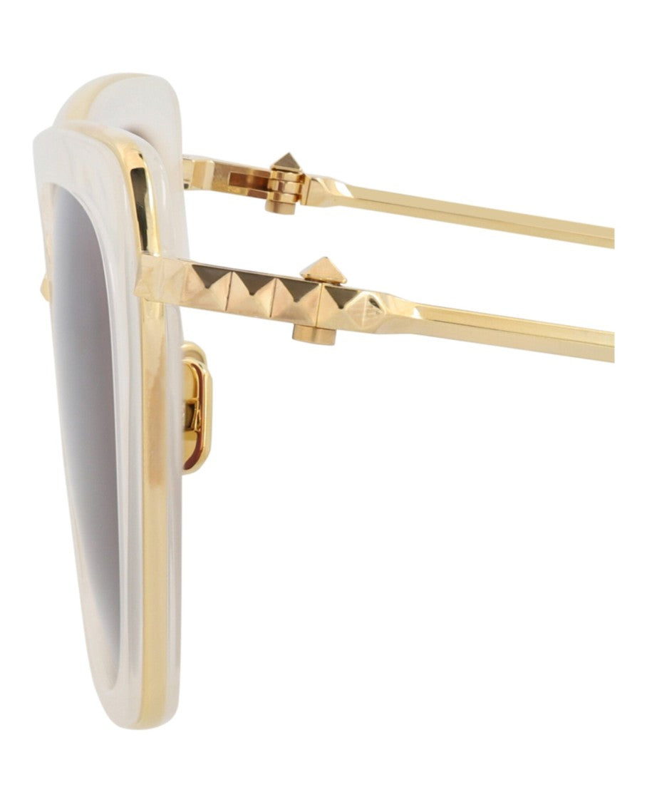 Valentino Cat Eye-Frame Acetate And Metal Sunglasses With Studded Accents