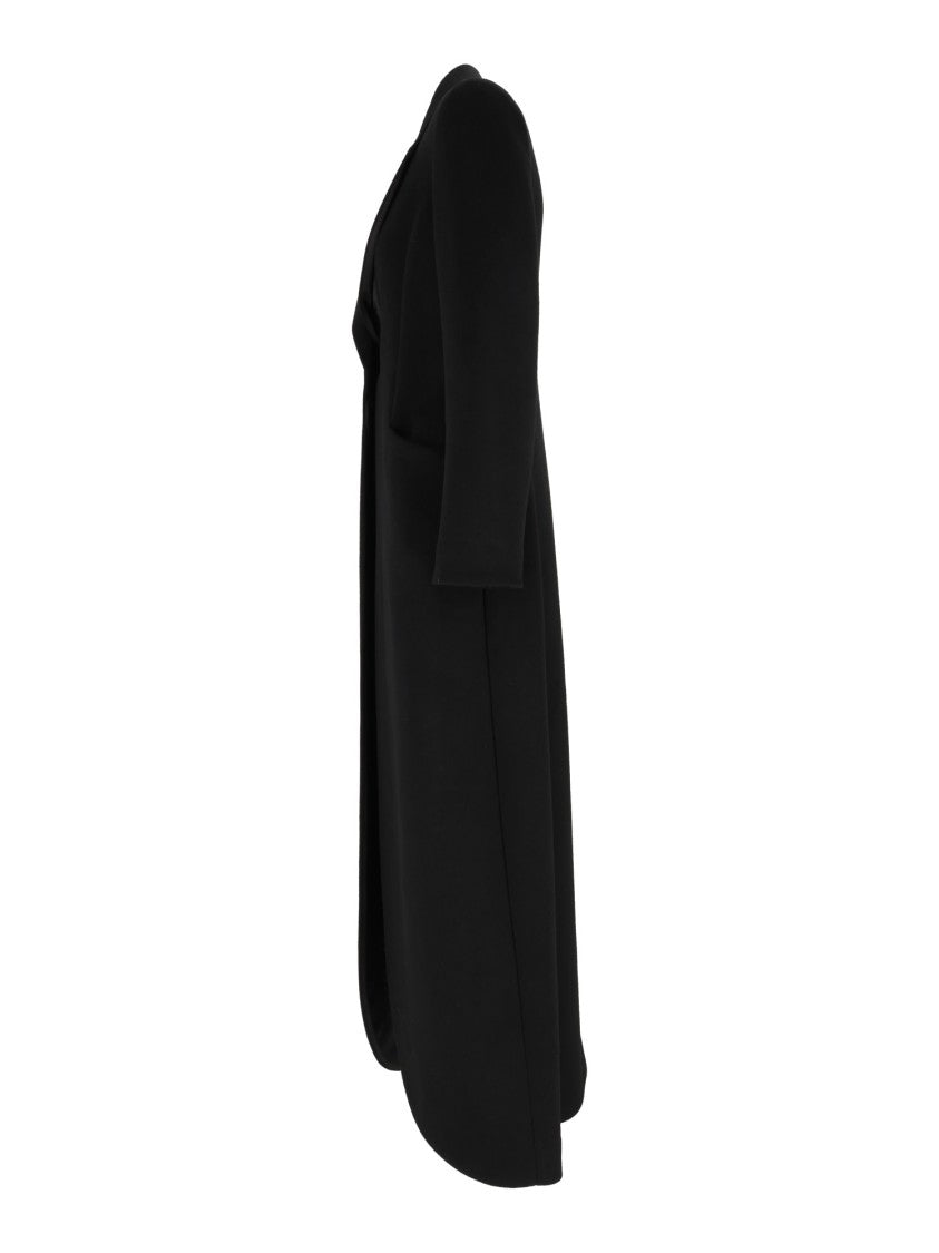 Emporio Armani Black Tailored Single-Button Coat