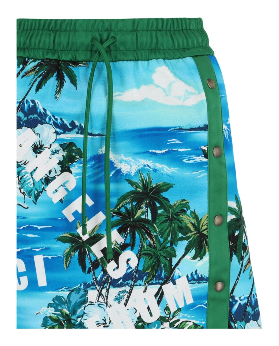 Gucci Hawaiian Printed Knee-Length Skirt