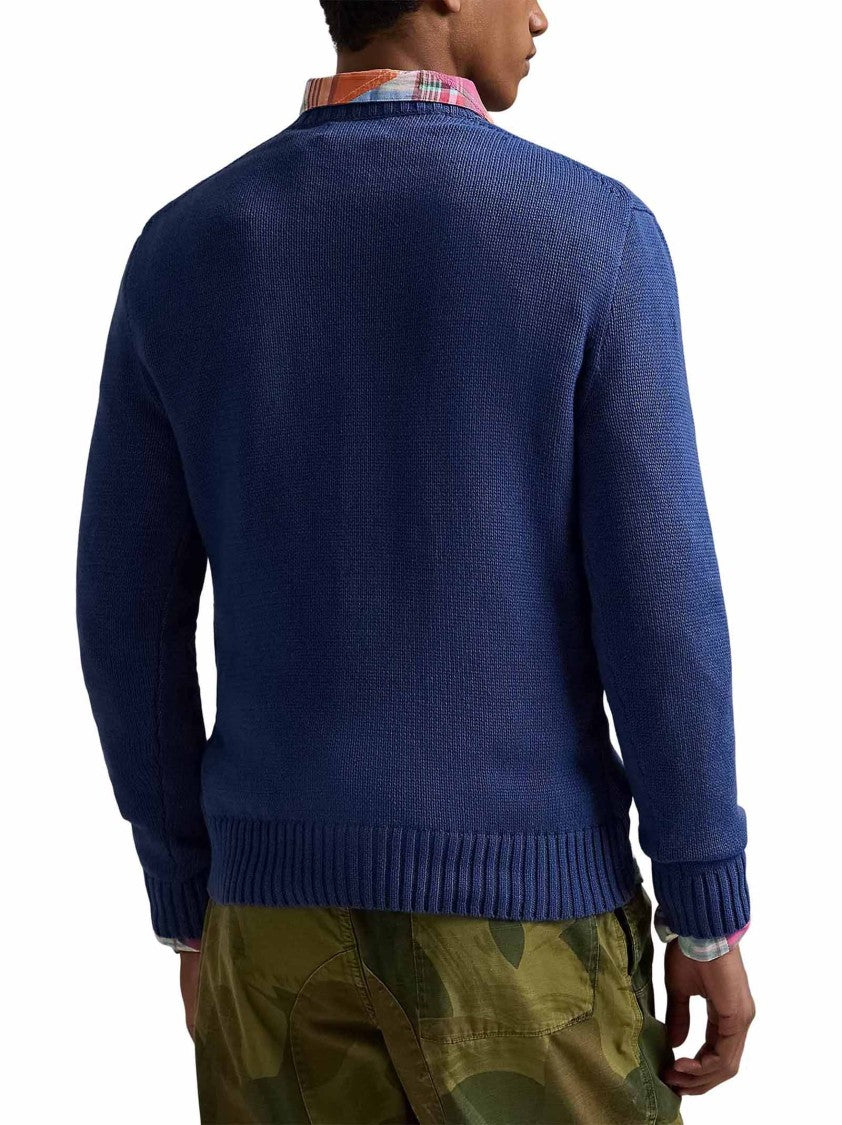Polo Ralph Lauren Intarsia-Knit Crewneck Sweater With Polo Bear Design