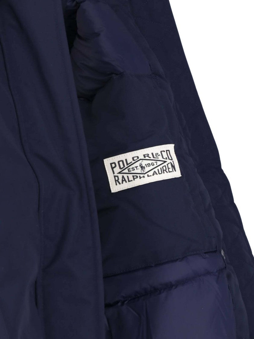Polo Ralph Lauren Blue Teddy Collar Down Jacket