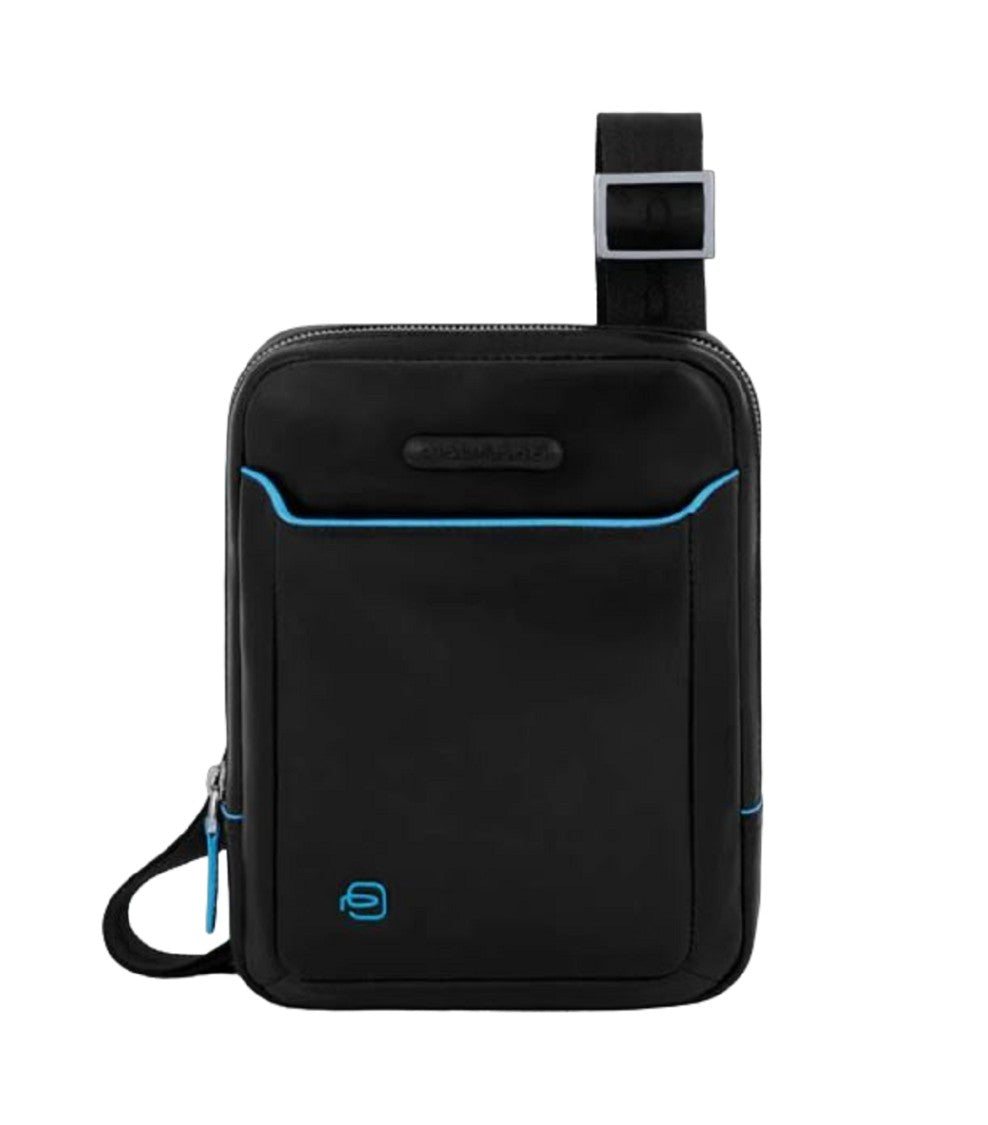 Piquadro Black Leather Shoulder Bag