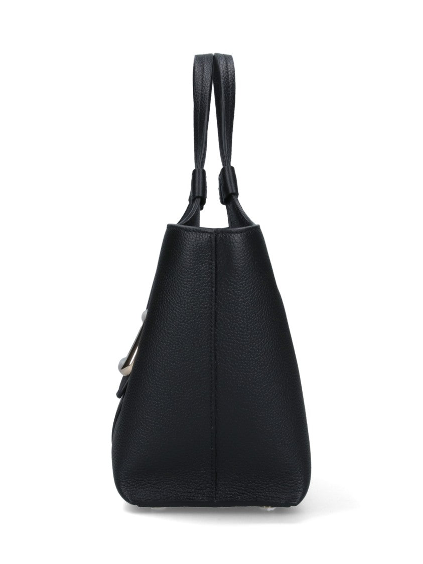 Roger Vivier Mini Tote Bag With Iconic Gold Buckle