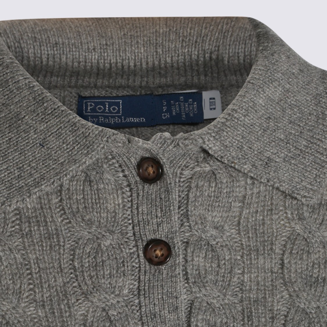 Polo Ralph Lauren Knitted Long-Sleeve Polo Shirt With Cable Knit Pattern