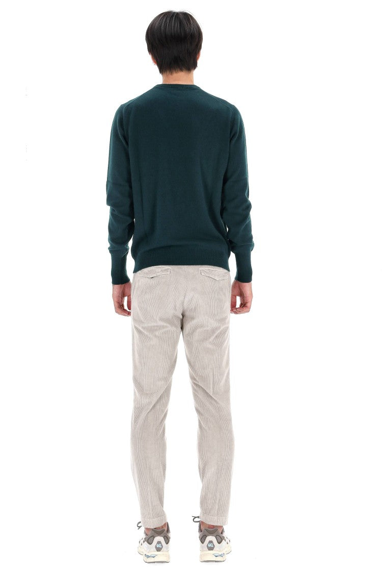 Drumohr Solid Color Pure Cashmere Crewneck Sweater