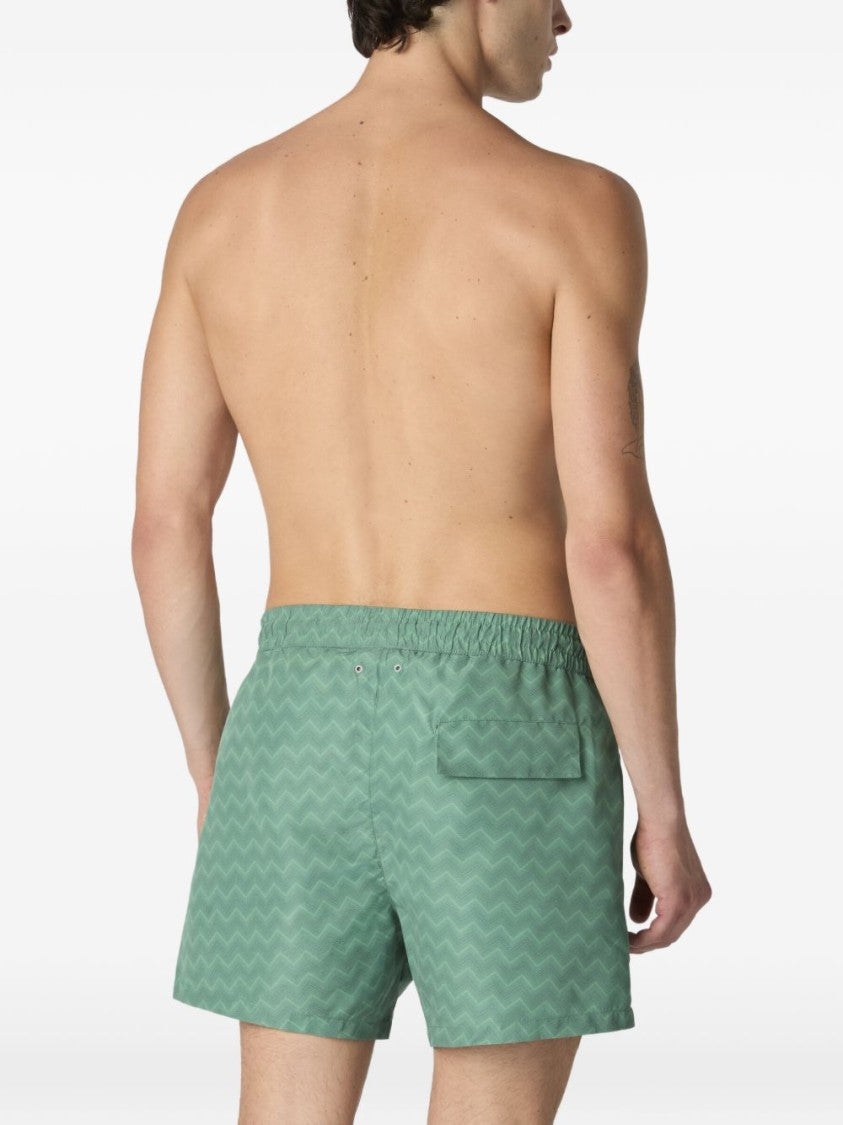 Missoni Mid-Length Zigzag Pattern Shorts