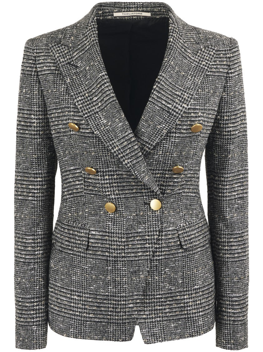 Tagliatore Tailored Medium-Length Jacket With Structured Fit
