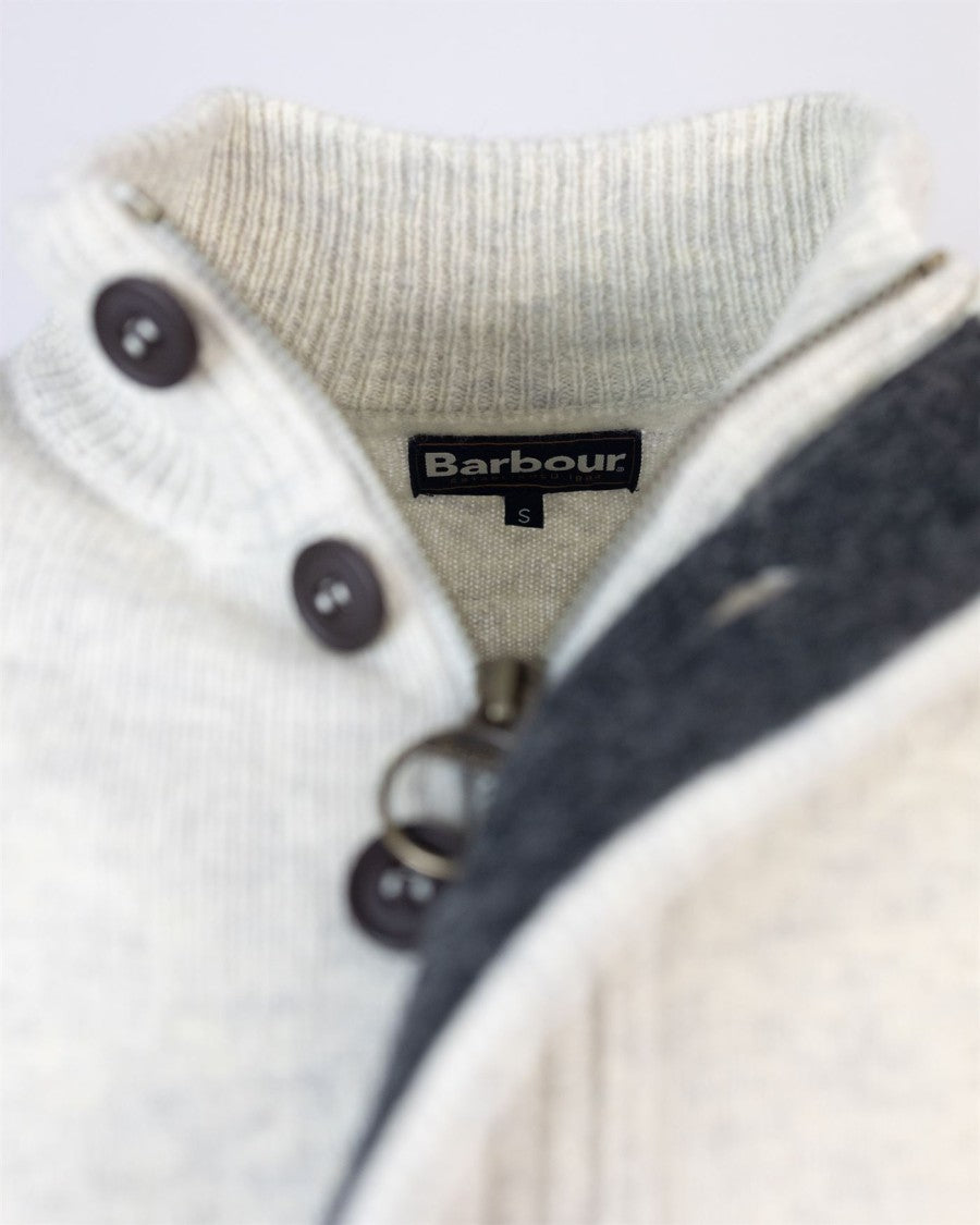 Barbour Essential Patch Wool Half-Zip Sweater