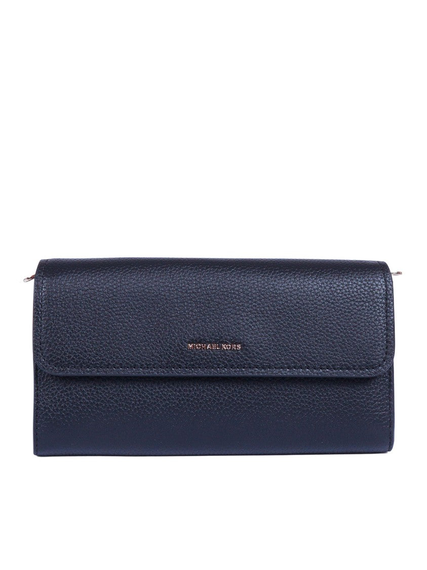 Michael Kors Textured Leather Flap Phone Holder