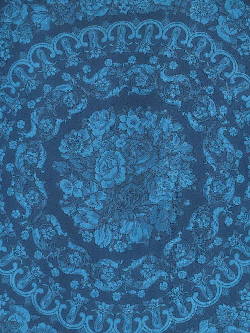 Versace "Barocco" Silk Shirt – Blue