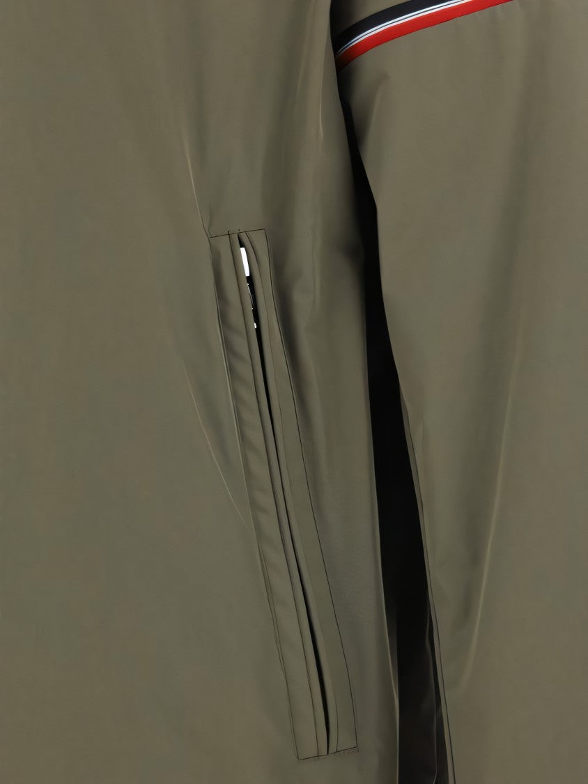 Moncler Green Jacket With High Collar