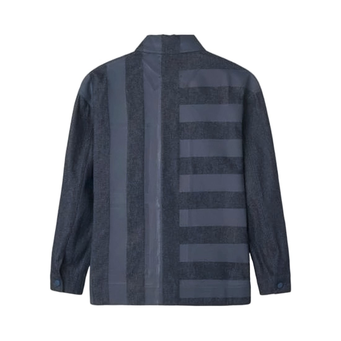 Sunnei Textured Denim Jacket With Striped Pattern