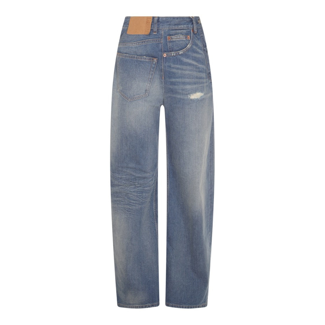 Mm6 By Maison Margiela Denim Blue Cotton Jeans