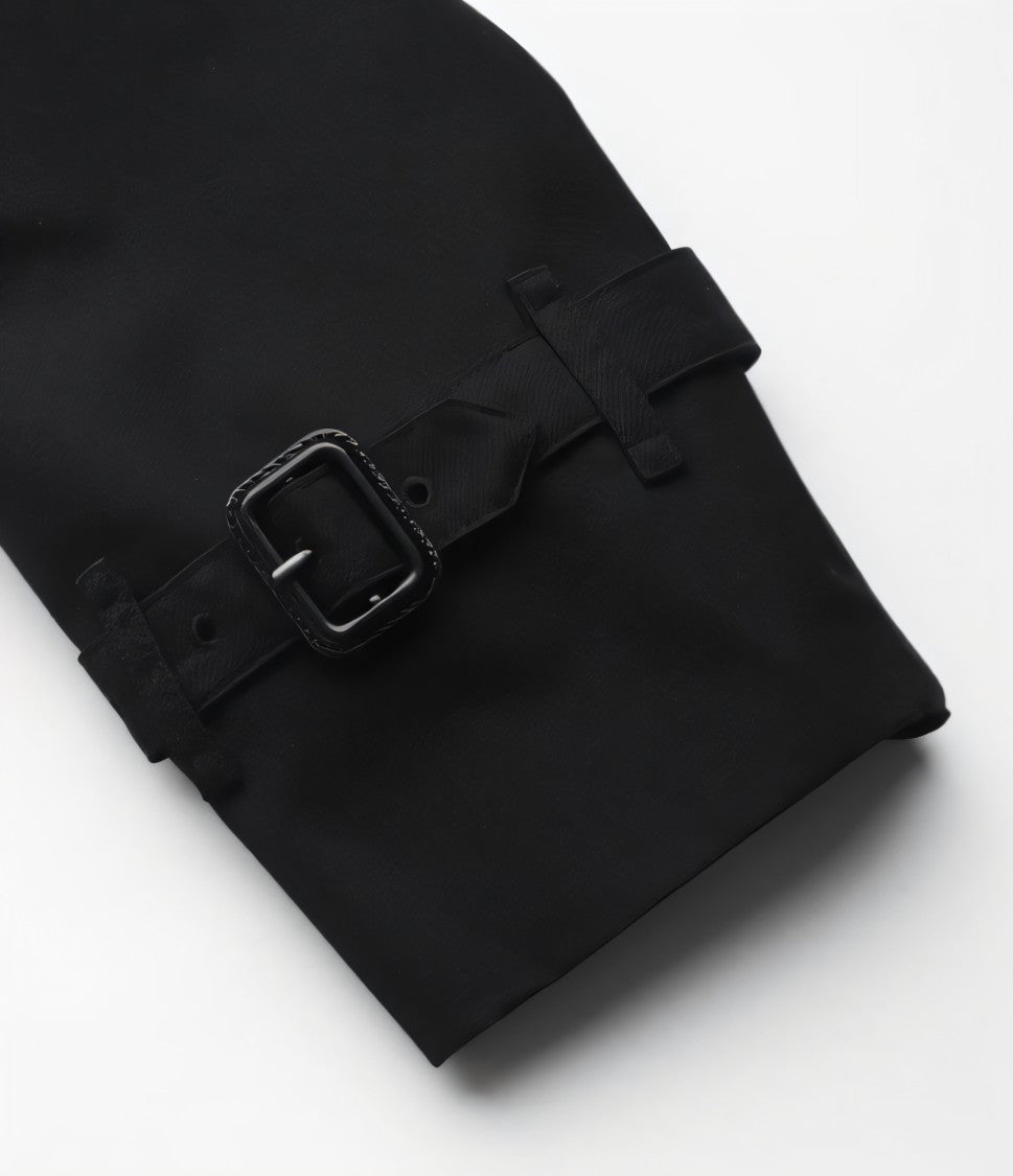 Burberry Black Double-Breasted Trench Coat