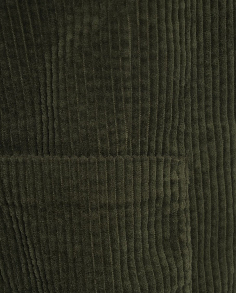 Hannes Roether Corduroy Blazer With High Collar And Rounded Hem