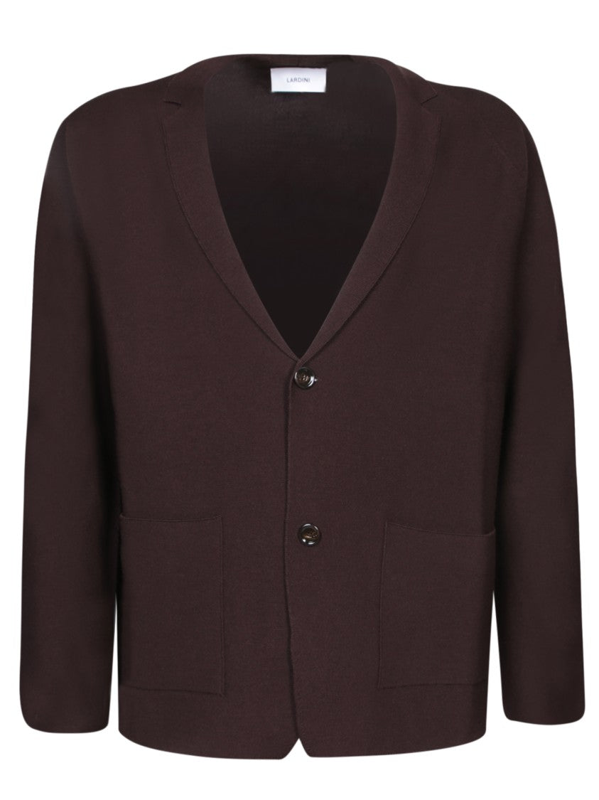 Lardini  Knit Cardigan With Classic V-Neck And Button Closure