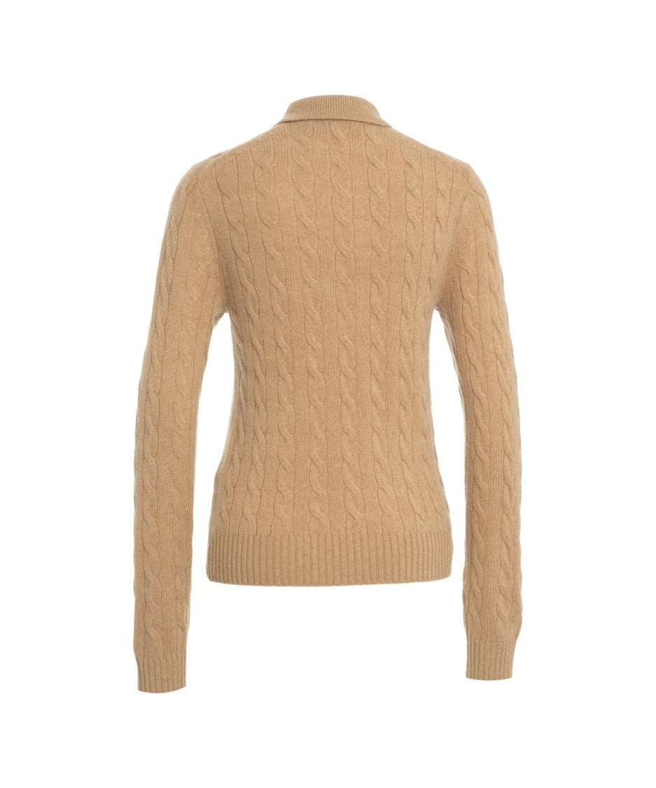 Polo Ralph Lauren Beige Cable Knit Sweater