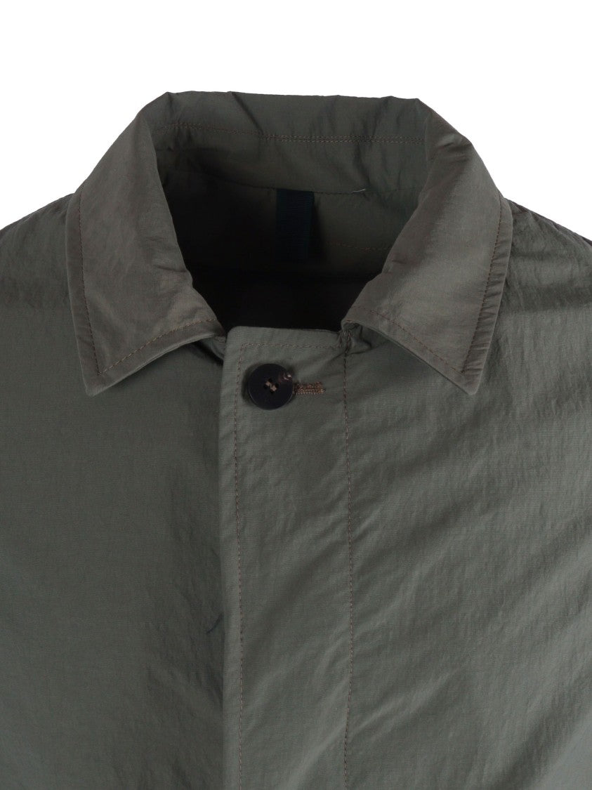 Camplin Concealed Button Mid Length Coat