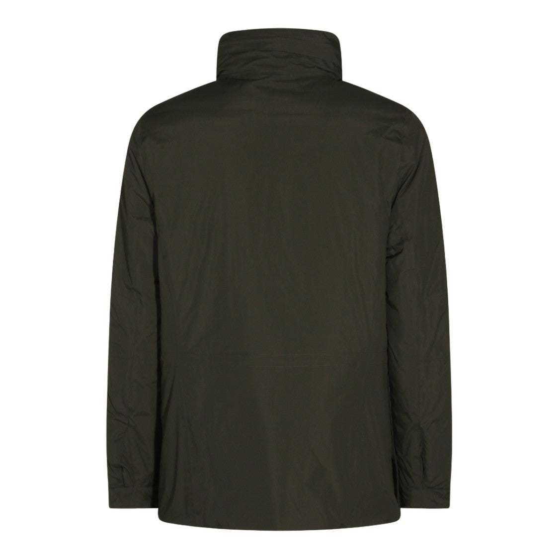 K-Way Green Jacket With High Collar