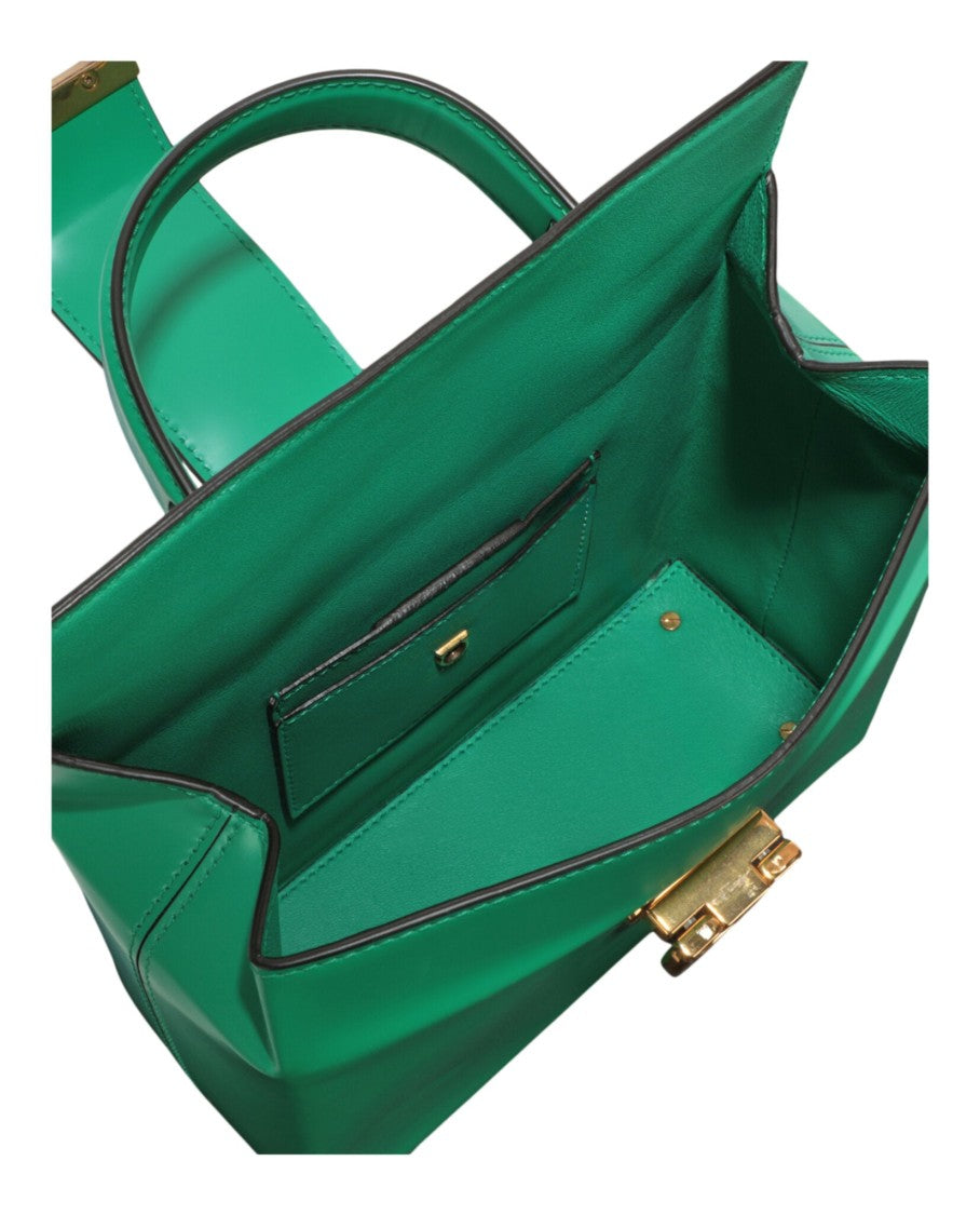 Ferragamo Trifolio Leather Top Handle Bag