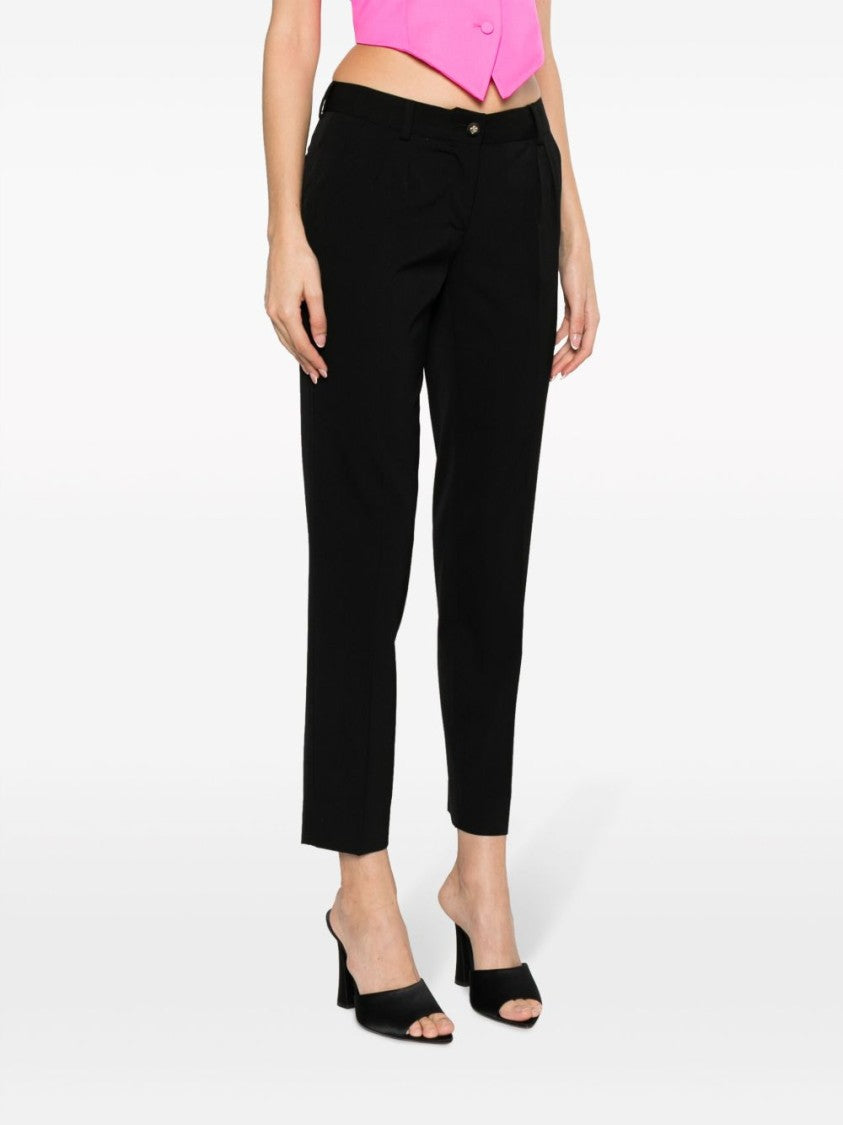 Dolce & Gabbana Tailored Black Trousers With Front Pleats