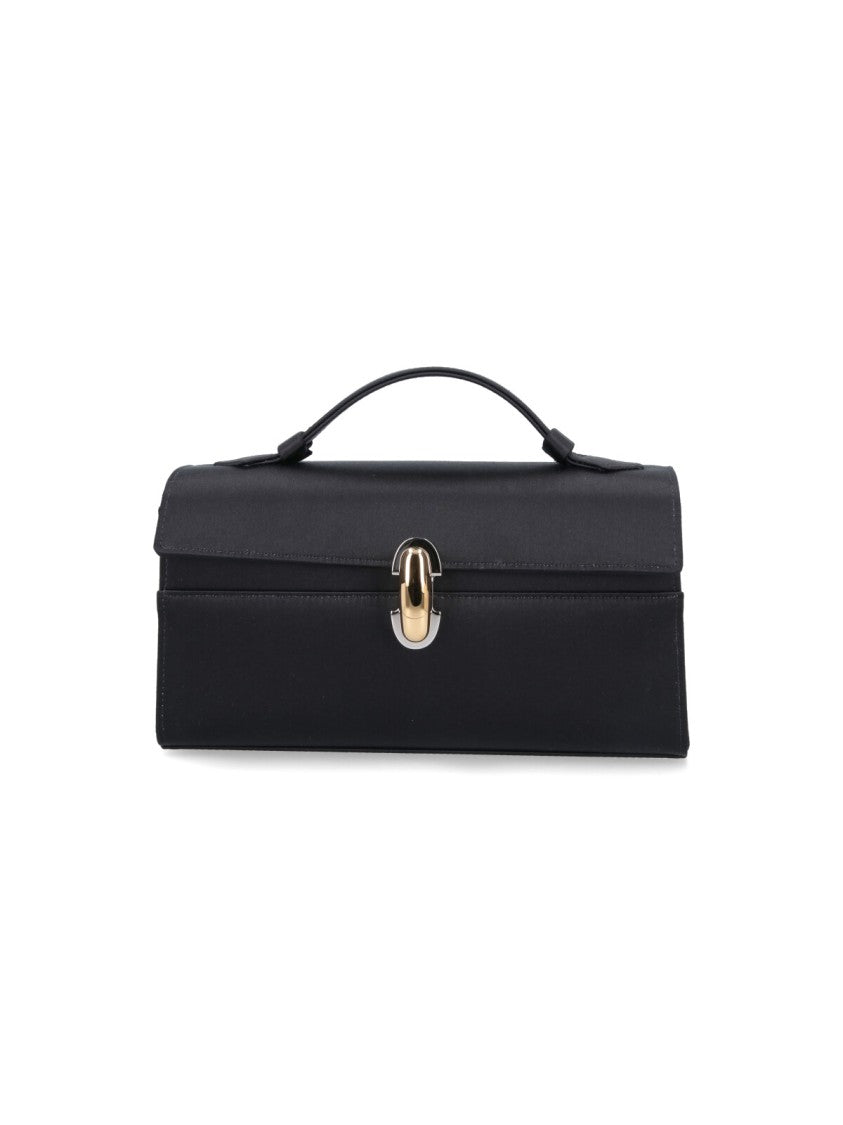 Savette Structured Black Handbag With Versatile Carrying Options