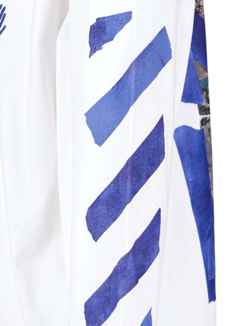 Off-White White Cotton Bacco Arrow Skate Long-Sleeve T-Shirt