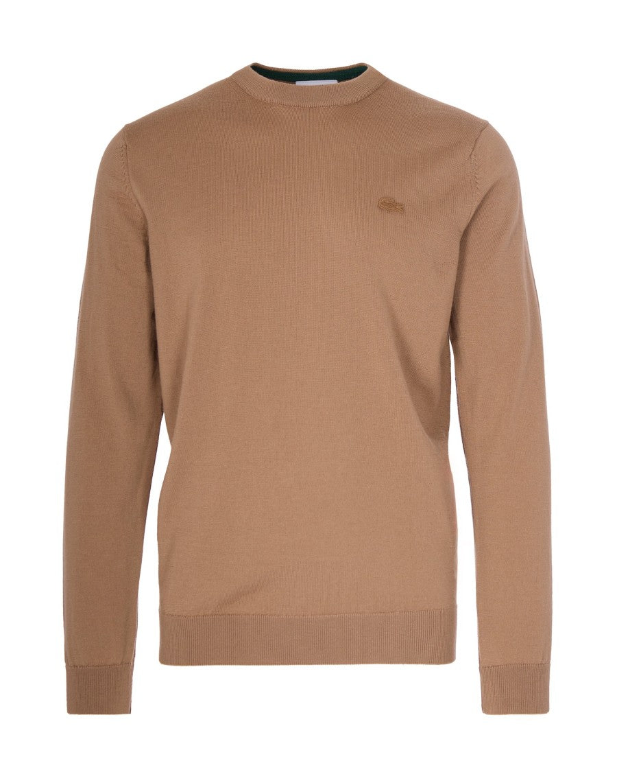 Lacoste Brown Merino Wool Sweater