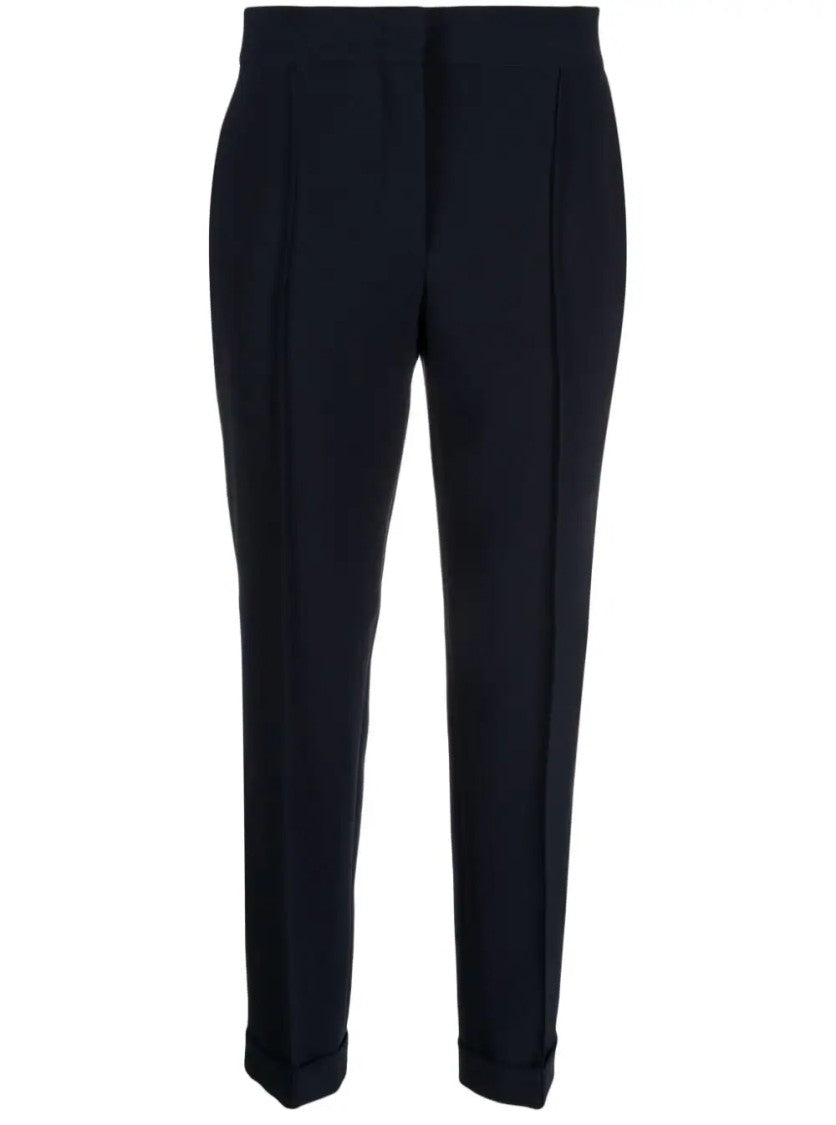 Moschino Tailored Black Trousers With Refined Cuffs